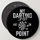 Retro Dartboard Dartboard 180 voor Mannen Dart-spe Ronde Button 6,0 Cm (Voorkant /achterkant)