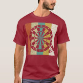 Retro DARTBOARD T-shirt (Voorkant)