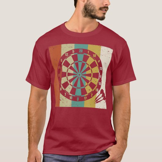 Retro DARTBOARD T-shirt (Voorkant)