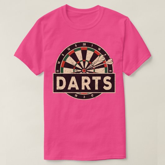 Retro Dartboard T-shirt (Design voorkant)