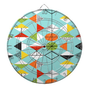 Retro Dartboard van het Patroon van de Harlekijn Dartbord