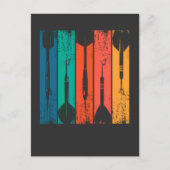 Retro Darts Arrows Pub Dart Team Dart Briefkaart (Voorkant)
