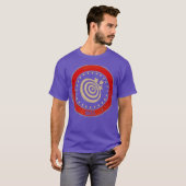 Retro Darts - Dartboard T-shirt (Voorkant volledig)