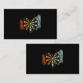 Retro Darts  Darts Masters Funny Darts Spelen Visitekaartje (Voorkant / Achterkant)