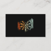 Retro Darts  Darts Masters Funny Darts Spelen Visitekaartje (Voorkant)