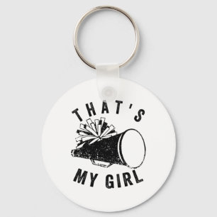 Retro Dat Is Mijn Meisje Cheer Moeder Cheerleading Sleutelhanger