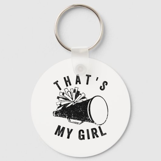 Retro Dat Is Mijn Meisje Cheer Moeder Cheerleading Sleutelhanger (Voorkant)