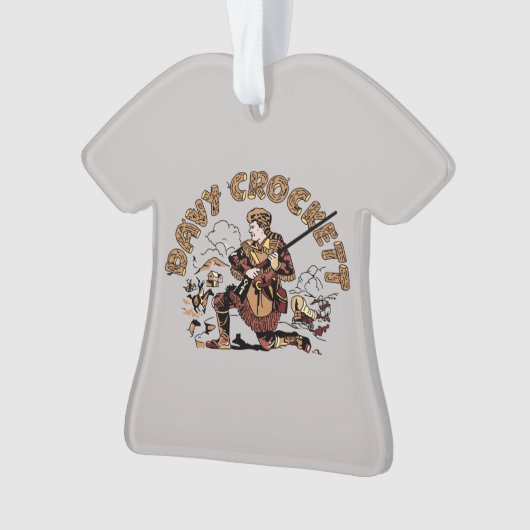 Retro Davy Crockett Ornament (voorkant)