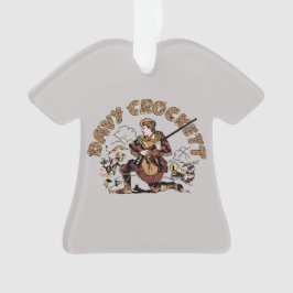 Retro Davy Crockett Ornament