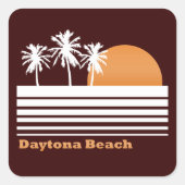 Retro Daytona Beach Stickers (Voorkant)