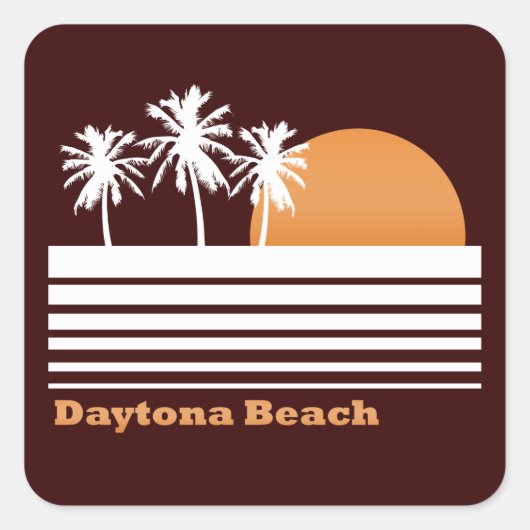 Retro Daytona Beach Stickers (Voorkant)