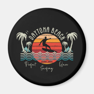 Retro Daytona Beach Surfen Magneet