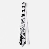 Retro Dazzle Doodle Necktie Stropdas (Voorkant)