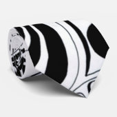 Retro Dazzle Doodle Necktie Stropdas (Opgerold)
