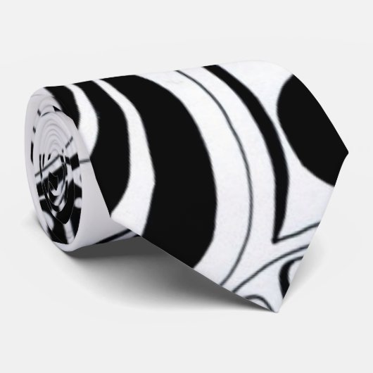 Retro Dazzle Doodle Necktie Stropdas (Opgerold)