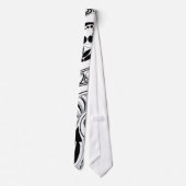 Retro Dazzle Doodle Necktie Stropdas (Achterkant)