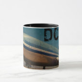 Retro DC10 Airliner Coffee-Mok Mok (Midden)