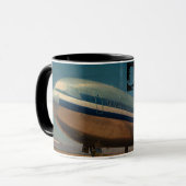 Retro DC10 Airliner Coffee-Mok Mok (Voorkant links)