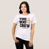Retro De Boo Crew Spooky Halloween Tri-Blend Shirt (Voorkant volledig)