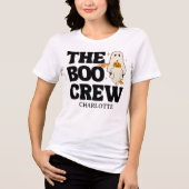 Retro De Boo Crew Spooky Halloween Tri-Blend Shirt (Voorkant)