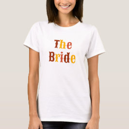 Retro De Bruid Bachelorette Feest T-shirt