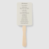 Retro de grootste hit cassette bruiloft programma handwaaier (Achterkant)