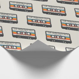 Retro de grootste hit cassette patroon bruiloft cadeaupapier