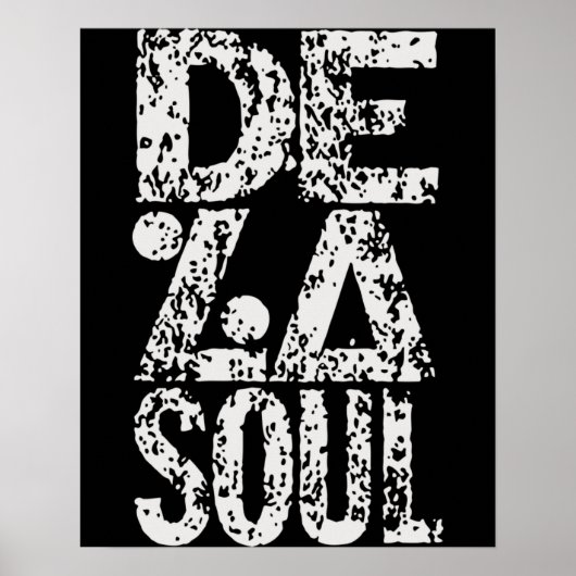 Retro de la Soul muziekcadeaus voor ventilatoren Poster (Voorkant)