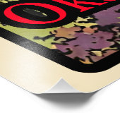 Retro de Okanagan Lake landschap  strip 70 Foto Afdruk (Hoek)