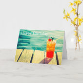 Retro de poolverjaardag van de kaart (Gele Bloem)