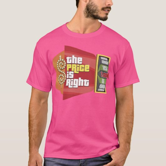 Retro De prijs is het juiste spel Show T-shirt (Voorkant)