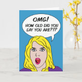 RETRO de verjaardagskaart van de STRIPPAGINA Kaart (Gele Bloem)