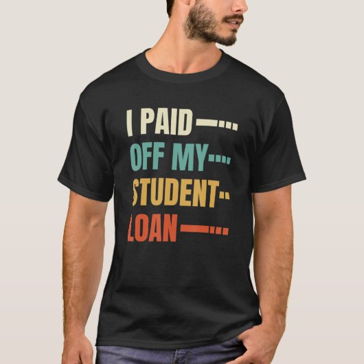 Retro debitering gratis - heb ik mijn studente be t-shirt (Voorkant)