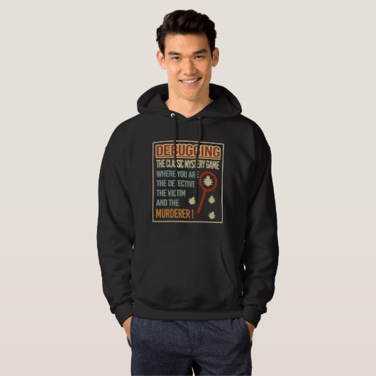 retro debugging Computerwetenschap programmeurs co Hoodie (Voorkant volledig)
