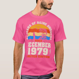 Retro December 1979 43 jaar oud Gevist Lover 43rd T-shirt