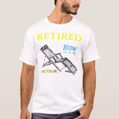 Retro Deckstoel Man pensionering T-shirt 2 (Voorkant)