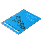 Retro Deckstoel Retirement Party Blue Guest Book 2 Notitieboek (Linkerzijde)