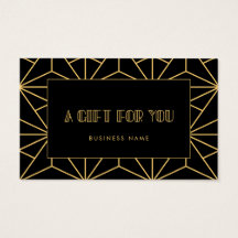 Retro  deco cadeaubon