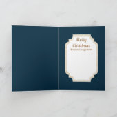 Retro  deco-dame kerstfeestdag feestdagen kaart (Binnen)