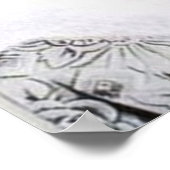 Retro  deco kerstdames poster (Hoek)