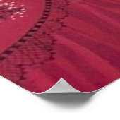 Retro  deco kerstdames poster (Hoek)