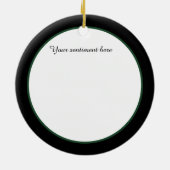 retro deco kerstmis keramisch ornament (Achterkant)