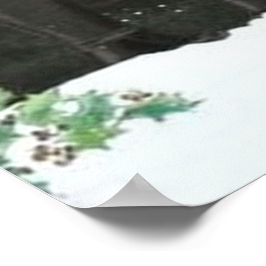 Retro deco kerstparen poster (Hoek)