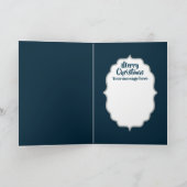 Retro  decodame kerst feestdagen kaart (Binnen)