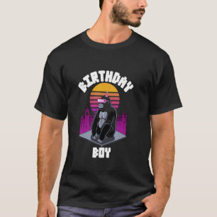 Retro decoratie Kinderen Aap Verjaardag Tag VR Gam T-shirt