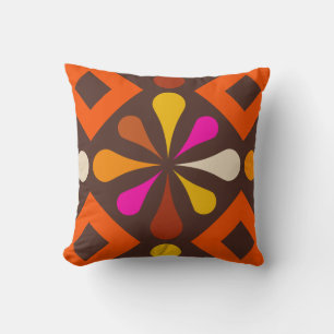 Retro decoratieve kussen, stijl van 70 en 60 jaar kussen