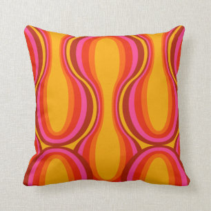 Retro decoratieve kussen, stijl van 70 en 60 jaar kussen