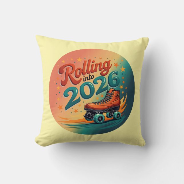 Retro decoratieve kussen voor 2026 (Voorkant)