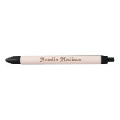 Retro decoratieve roze bruine pen (Voorkant)