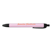 Retro decoratieve roze oranje pen (Bodem)